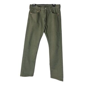 Levi’s 505 Olive Green Straight-Leg Jeans Men’s Size